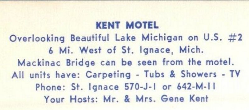 Kent Motel (Kents Motel) - Vintage Postcard (newer photo)